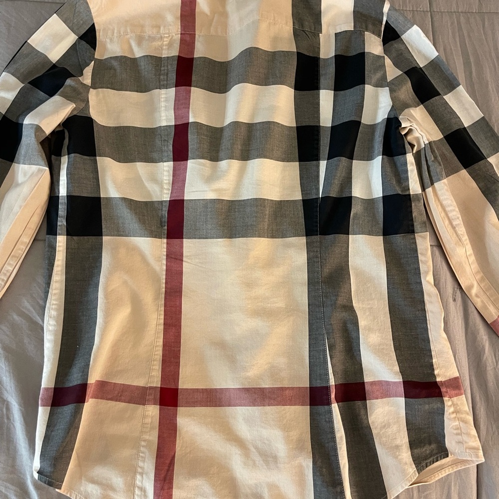 BURBERRY Slim-Fit Checked Cotton-Blend Poplin Shirt